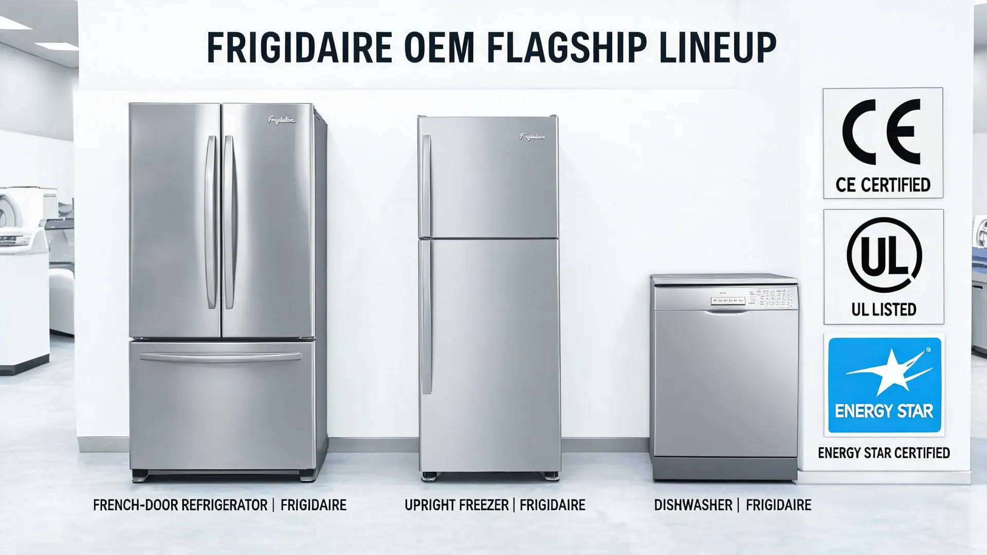 Refrigerator and freezer OEM lineup