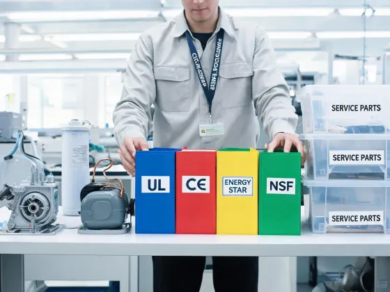 Appliance certification and service files